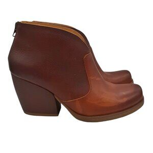 Korks by KorkEase Gemini V Distressed Brown Leather Ankle Boots SZ 8